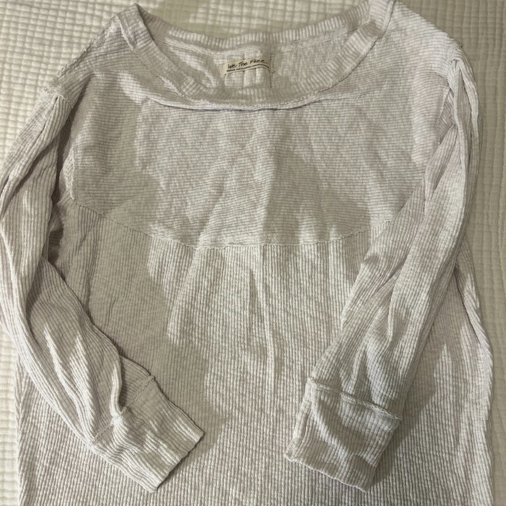 Free People Off the Shoulder White Top